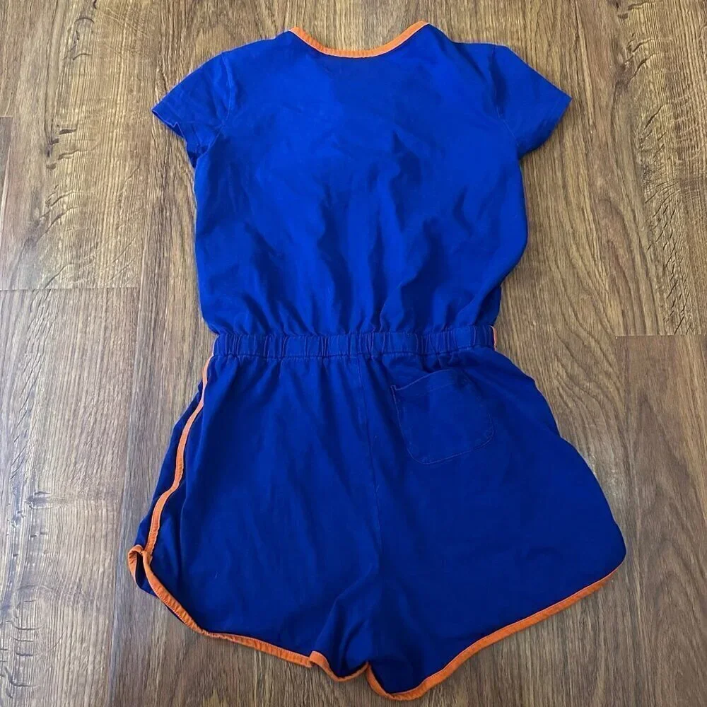 Polo Ralph Lauren Multicolour Polo Logo Print Romper in Cotton Jersey